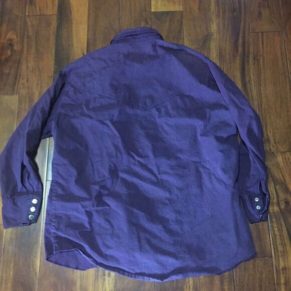 Vintage Frontier Rider Denim Shirt Mens XL USA Costume Cowboy Role Playing West - Picture 8 of 10